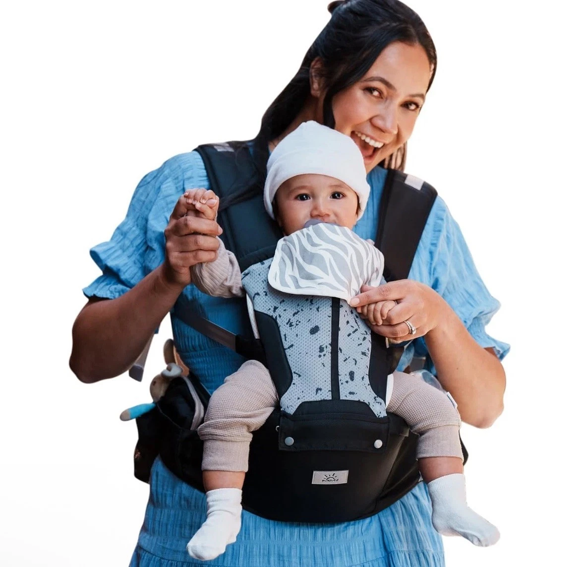 6-in-1 Baby Carrier Newborn to Toddler Adjustable Detachable Hip Seat 7-50 Lbs
