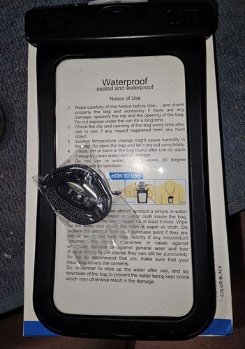Waterproof Dry Pouch Bag Protector Case Cover For All Cell Phone Universal PDA - Picture 3 of 5