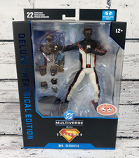 MCFARLANE  Mr. Terrific Superman Movie Deluxe Theatrical   Red Platinum Edition