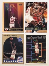 MICHAEL JORDAN SKYBOX CLYDE VS JORDAN INSERT NBA HOOPS TOPPS BULLS GOAT LOT(4)