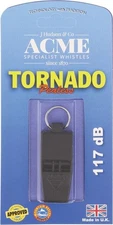 Acme Tornado Slimline Black Whistle 117dB