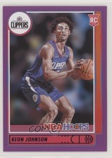 2021-22 Panini NBA Hoops Rookies Purple Keon Johnson #205 00jz
