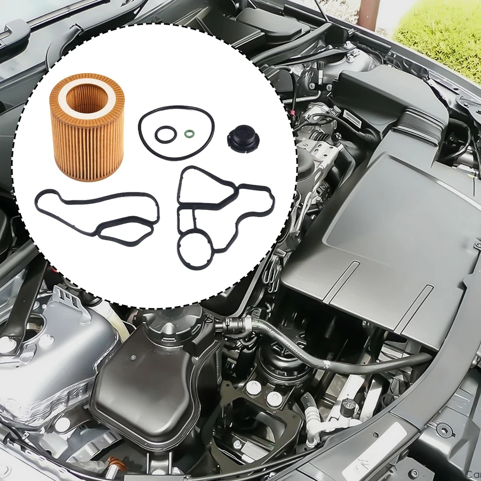 Engine Oil Filter Accessories 11427566327 Cooler Seal Set Housing Gasket - Image 2 of 4