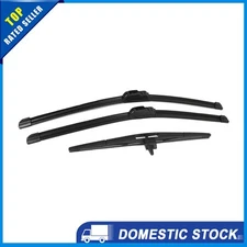 Pack of 3 for Honda Pilot 09-15 Windshield Wiper Blade Set 22" 21" 14" J-Hook