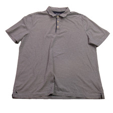 Untuckit Shirt Mens XL Short Sleeve Polo Lightweight Golf Casual Stripes