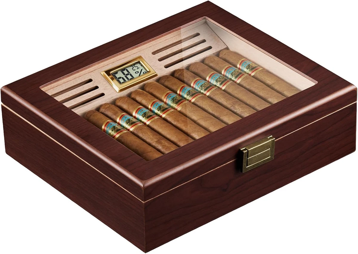 Humidor Cabinet Scatola 150 Cigar Cedro Umidificatore Igrometro Ripiano P 010922100829 Humidor Cabinet Scatola 150 Cigar Cedro Umidificatore Igrometro Ripiano P 010922100829
