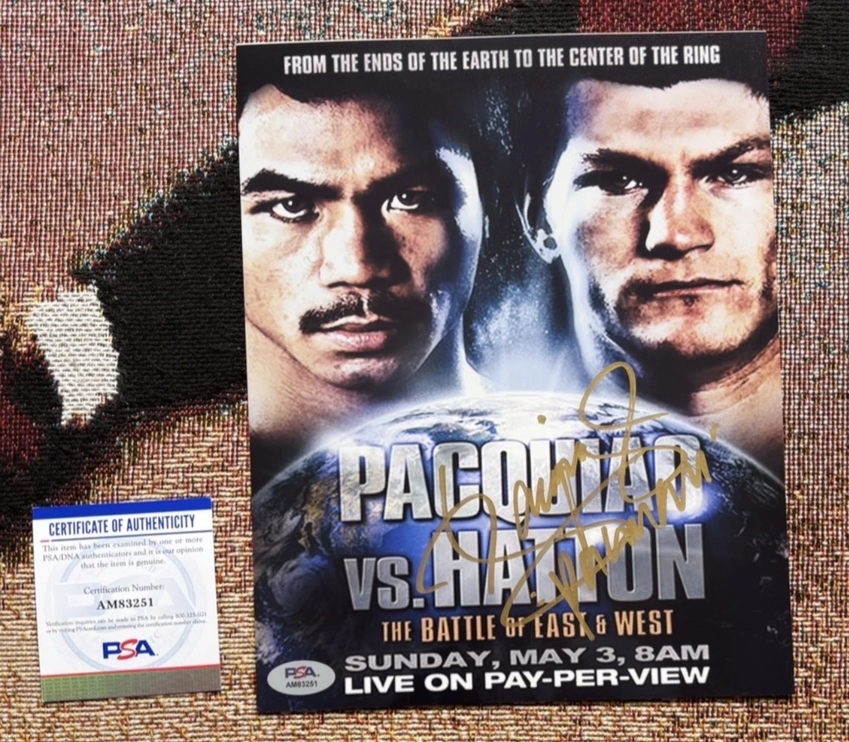 Manny Pacquiáo Original Autographed Boxing Items for sale | eBay
