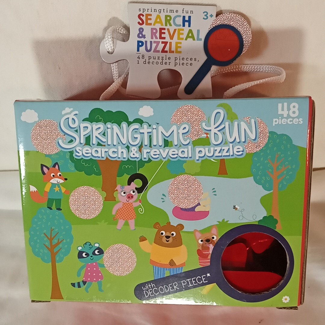 Spring Decoder Puzzles Springtime Fun Search & Reveal Puzzle 48 Puzzle Pieces W Decoder Pii | eBay