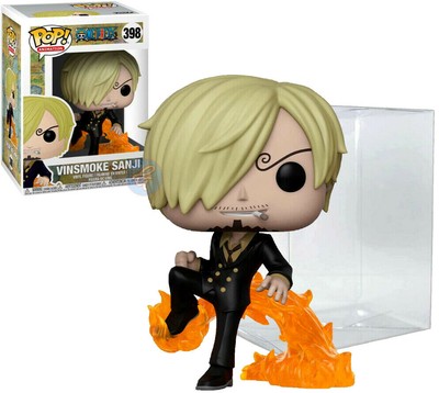 Mint One Piece Vinsmoke Sanji Fishman Funko Pop Figure 398 In Protector Ebay