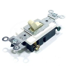 CS320-2I Leviton 3-Way Toggle Switch, 20Amp, 120/277V AC, Ivory