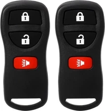Remoto Control De Entrada Sin Llave Con Encendido Se Adapta Nissan 2Pcs Black