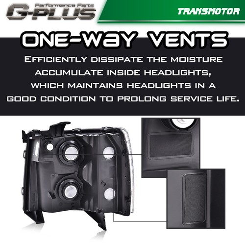 Faro pasajero derecho apto para 07-14 Chevrolet Silverado 1500 2500 HD 3500 HD - Imagen 7 de 9