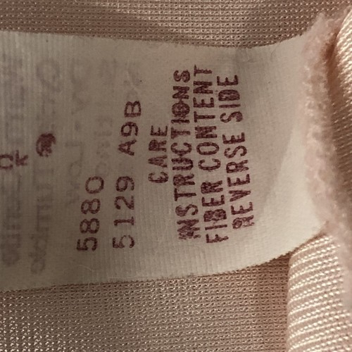 Camicia da notte lunga vintage Henson Kickernick rosa pallido taglia piccola maniche lunghe - Foto 12 di 13