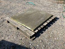 35" x 35" reclaimed sand stone slab suitable for use as a fire hearth (REF 265)