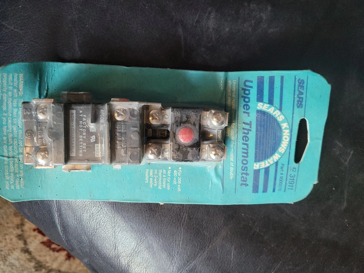 SEARS ELECTRIC WATER HEATER UPPER THERMOSTAT (208-480Volt) Fits Most  Brands-New | eBay