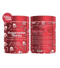 NCLA BEAUTY, Holiday Tin Peppermint Mocha Lip Treatment Duo Set, NEW IN BOX