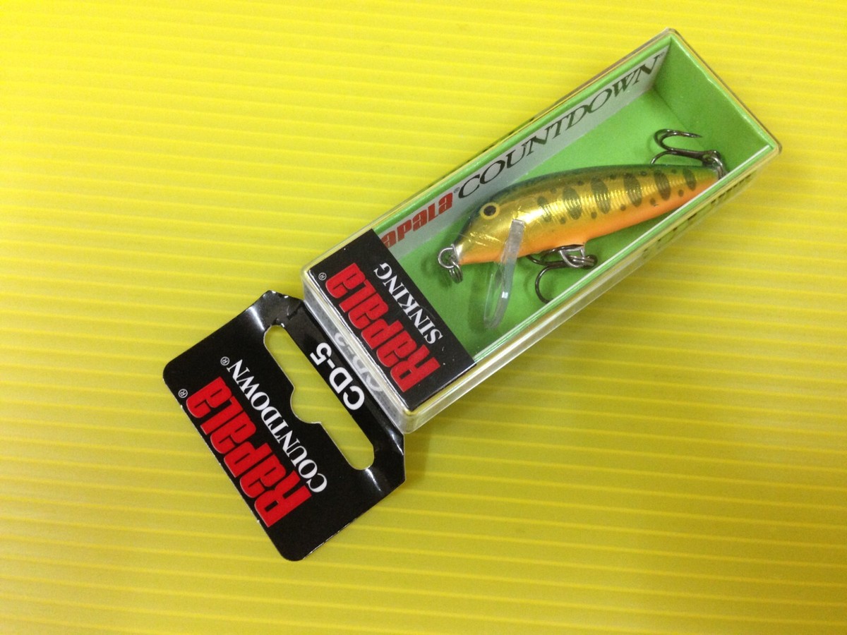 Rapala Sinking Countdown CD-5 GGY, Gold Green Yamame Color Minnow