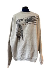 VTG 90s Bald Eagle Sweatshirt XL USA Made Native Style Nature Crewneck