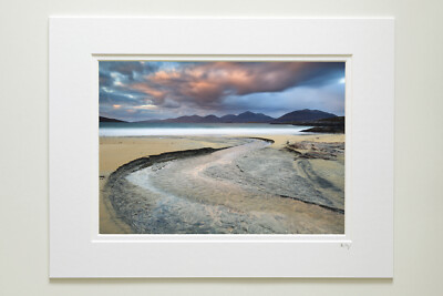 7x5'', A4 oder A3 Foto montiert oder gerahmt von Luskentyre Beach, Isle of Harris