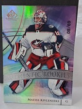 2020-21 Upper Deck SP Game Used Authentic Rookies 69/80 Matiss Kivlenieks #131 R