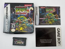 Teenage Mutant Ninja Turtles 2 Battle Nexus Gameboy Advance Cartridge Box Manual