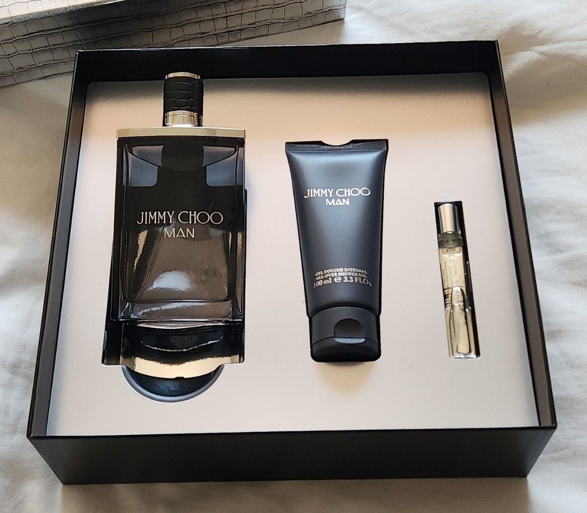Jimmy Choo Man 3pc Set Cologne Spray 3.3 oz After Shave Balm 3.3