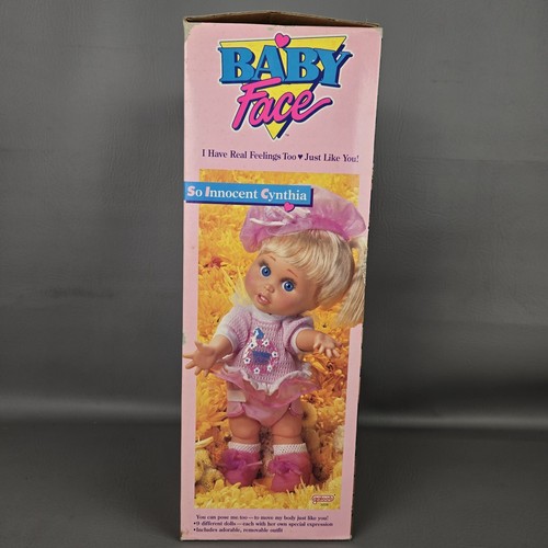 Bambola Baby Face So Innocent Cynthia Galoob #7 nuova con scatola aperta 1990 - Foto 5 di 14