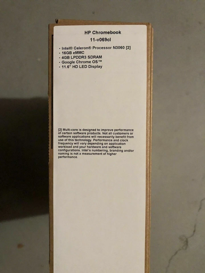 NEW HP ChromeBook 11-v069cl 11.6" | Celeron N3060 | 4GB DDR4 | 16GB eMMC - Image 2 of 2
