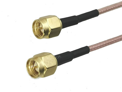 RG316 SMA male plug to SMA male plug RF Jumper pigtail 6'' 8'' 12'' 3FT & 6FT