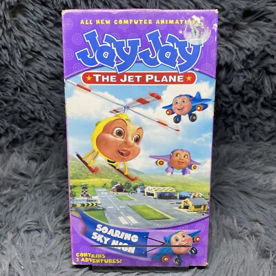 Jay Jay the Jet Plane Soaring Sky High VHS Tape 2002 PBS Kids