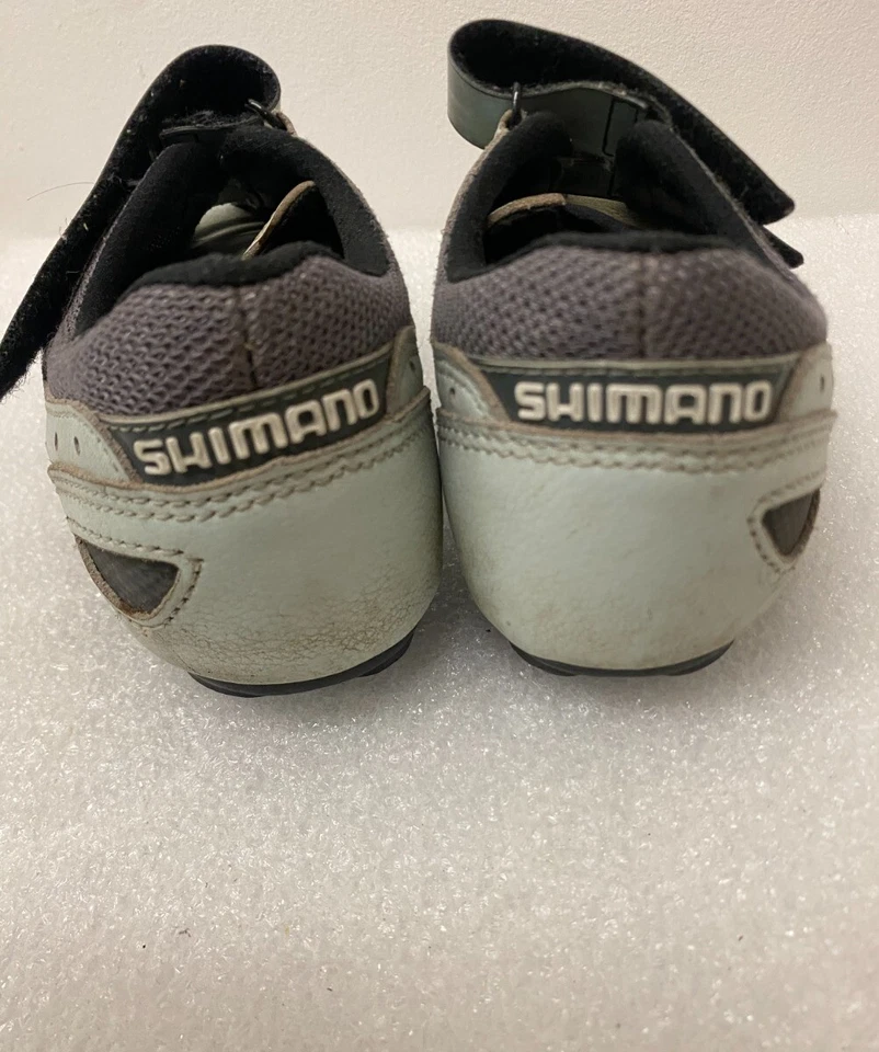 Sapatos de ciclismo Shimano SPD SH-M 120WA azul claro estrada feminino tamanho EUA 6, UE 39 - Imagem 3 de 4