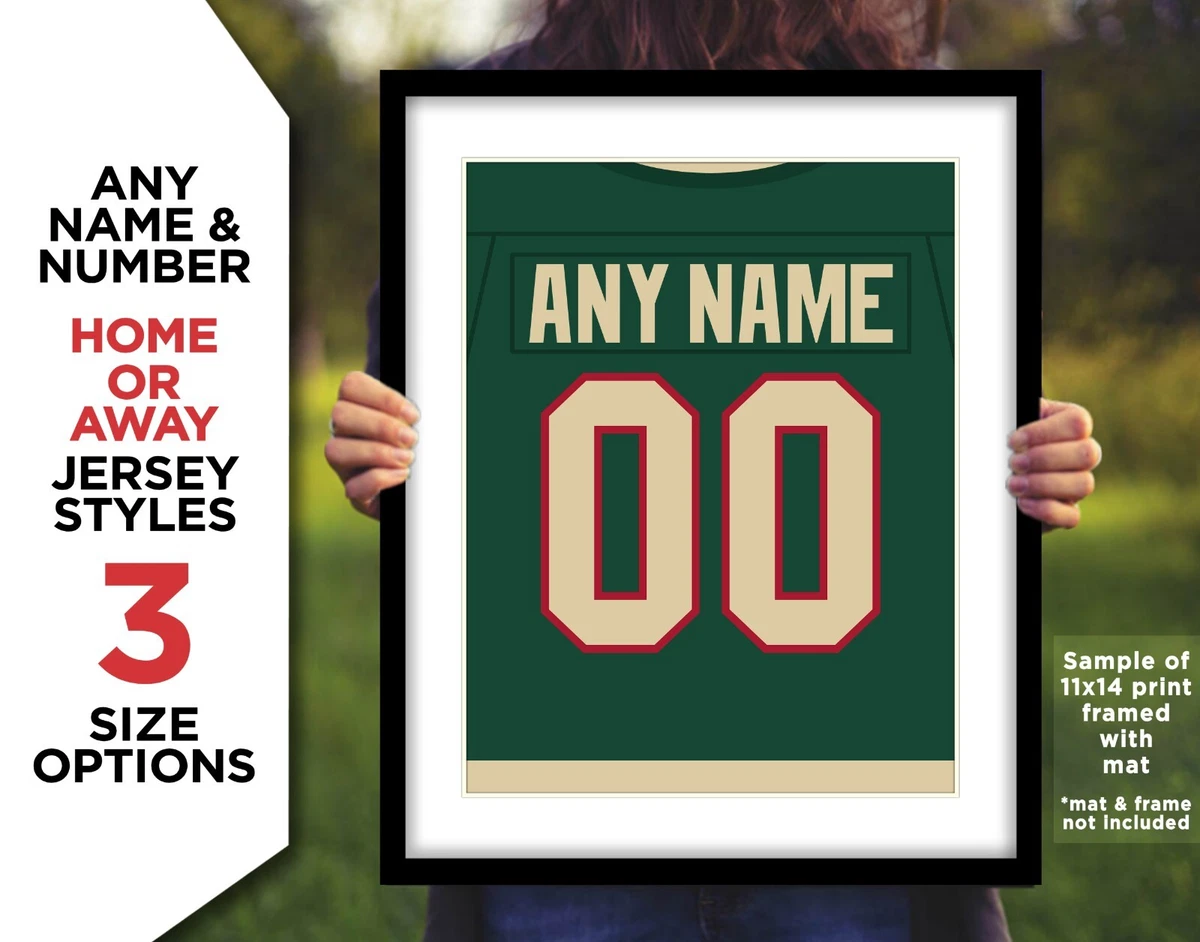 Minnesota wild custom jersey