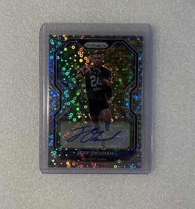 2020 Prizm RC No Huddle Prizm Auto Jeff Okudah #359 Rookie Auto