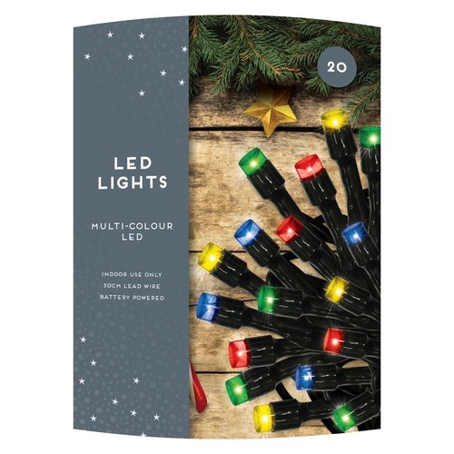 20 luces LED de Navidad de un solo color, luces de copo de nieve, luz de pan de jengibre - Imagen 19 de 62