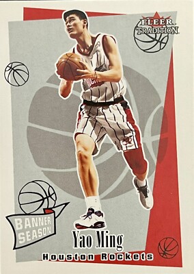 2003-04 Fleer Tradition Banner Season YAO MING Houston Rockets 