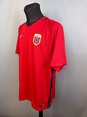 NORWAY 2016 2018 HOME SHIRT FOOTBALL JERSEY NIKE 812446-657 MENS