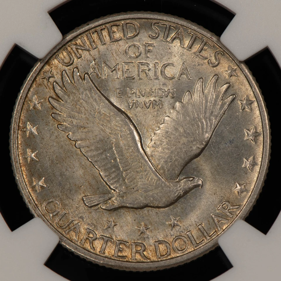 1930 25c Standing Liberty Silver Quarter - Full Head - NGC MS 62 FH - SKU-X6220 - Image 2 of 4