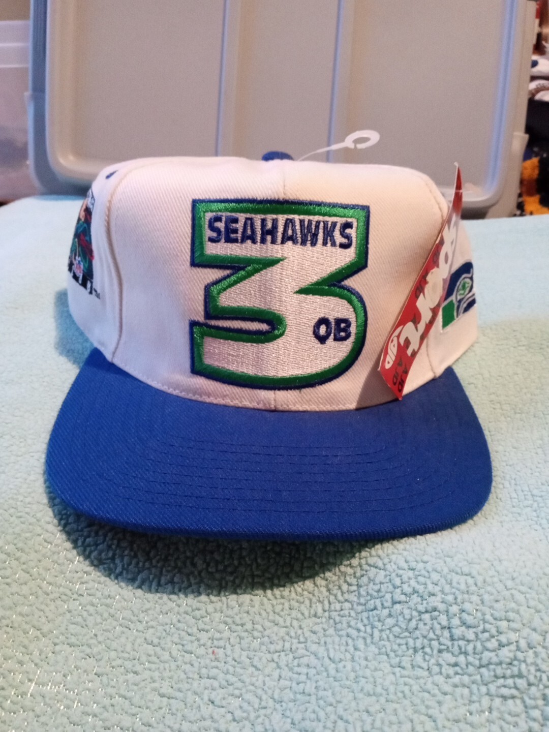 Seattle Seahawks AJD Rick Mirer QB Club Vintage Hat NWT Very Rare