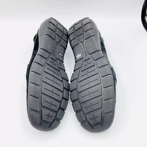 Zapatos para mujer Easy Spirit talla 6,5 M Seavienta negros gamuza mocasines planos hebilla - Imagen 7 de 8