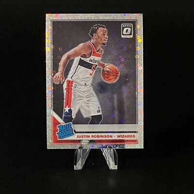 Justin Robinson #174 2019-20 Panini Donruss Optic Fast Break Holo Rated Rookie 