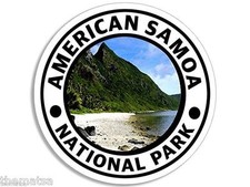 AMERICAN SAMOA NATIONAL PARK TOOLBOX CAR HELMET STICKER DECAL 4" MADE IN USA