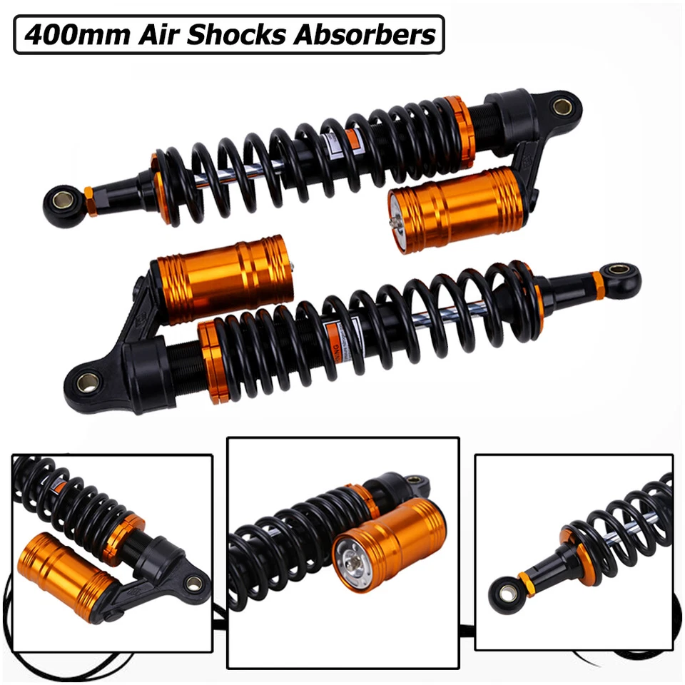 Adjustable 400mm Air Shocks Absorber for Yamaha YFZ 450 Raptor 660 700 ATV UTV Foto 4 de 4