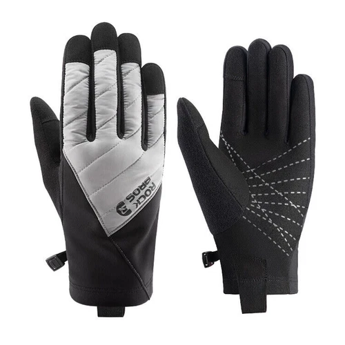 ROCKBROS Fahrrad Handschuhe Winddicht Touchscreen Warm Herren Damen Rutschfest
