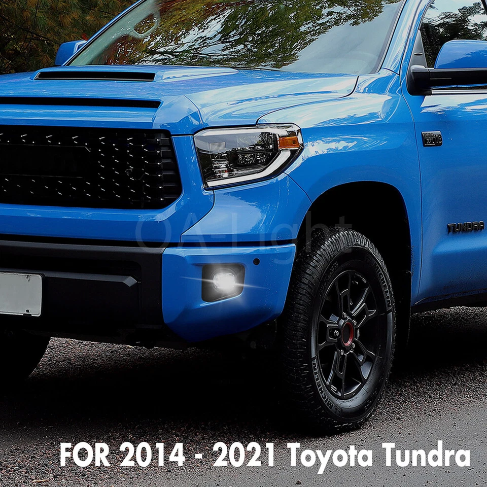 适用于 2014 - 2018 2019 2020 2021 丰田苔原 LED 雾灯前保险杠灯 — 第 2/4 张图片