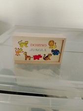 domino in legno con animali