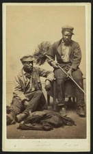 8" x 10" Photo Occupational portrait of two African American chimney
