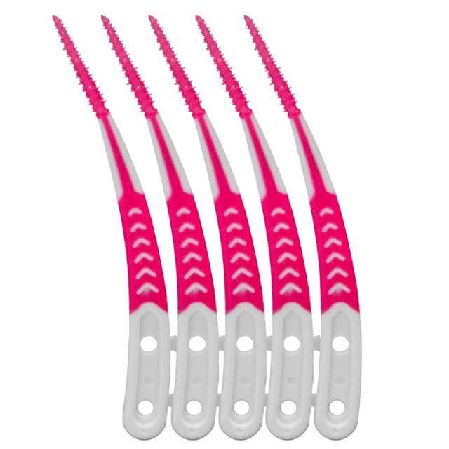 100pcs Plastic Dental Picks Oral Hygiene Interdental Brush Tooth Pick