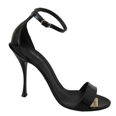black one strap heels