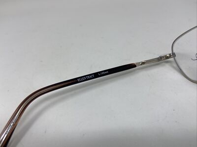 Ellen Tracy Eyeglasses Designer Frames Only Brown 51-16-135 Ellen Tracy Eyeglasses Frames Brown 56-16-135 Full Rim P405  main image 2