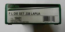 RCBS Full Length Die Set;  NIB;  Group A Dies;  338 Lapua;  16601